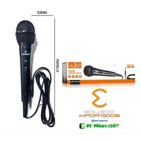 Microfone Profissional Com Fio Lehmox LEY-2170 - Foto 2