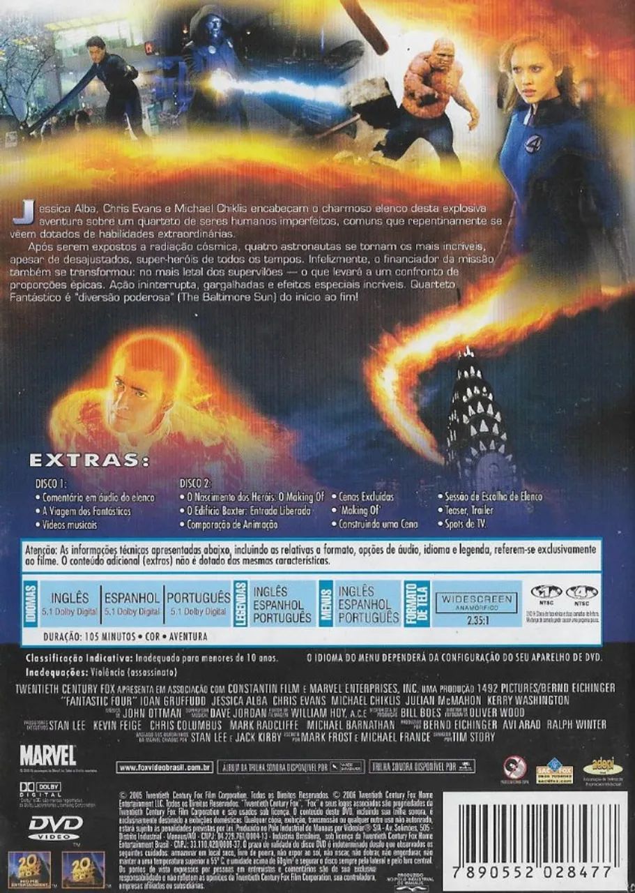 DVD Quarteto Fantástico - duplo Edição Especial - Foto 2