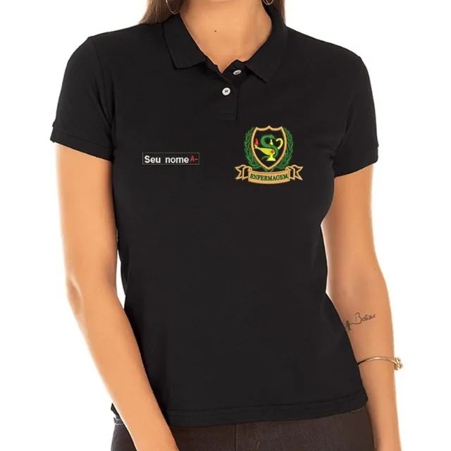 Camisa polo de Faculdade Bordada - Foto 4