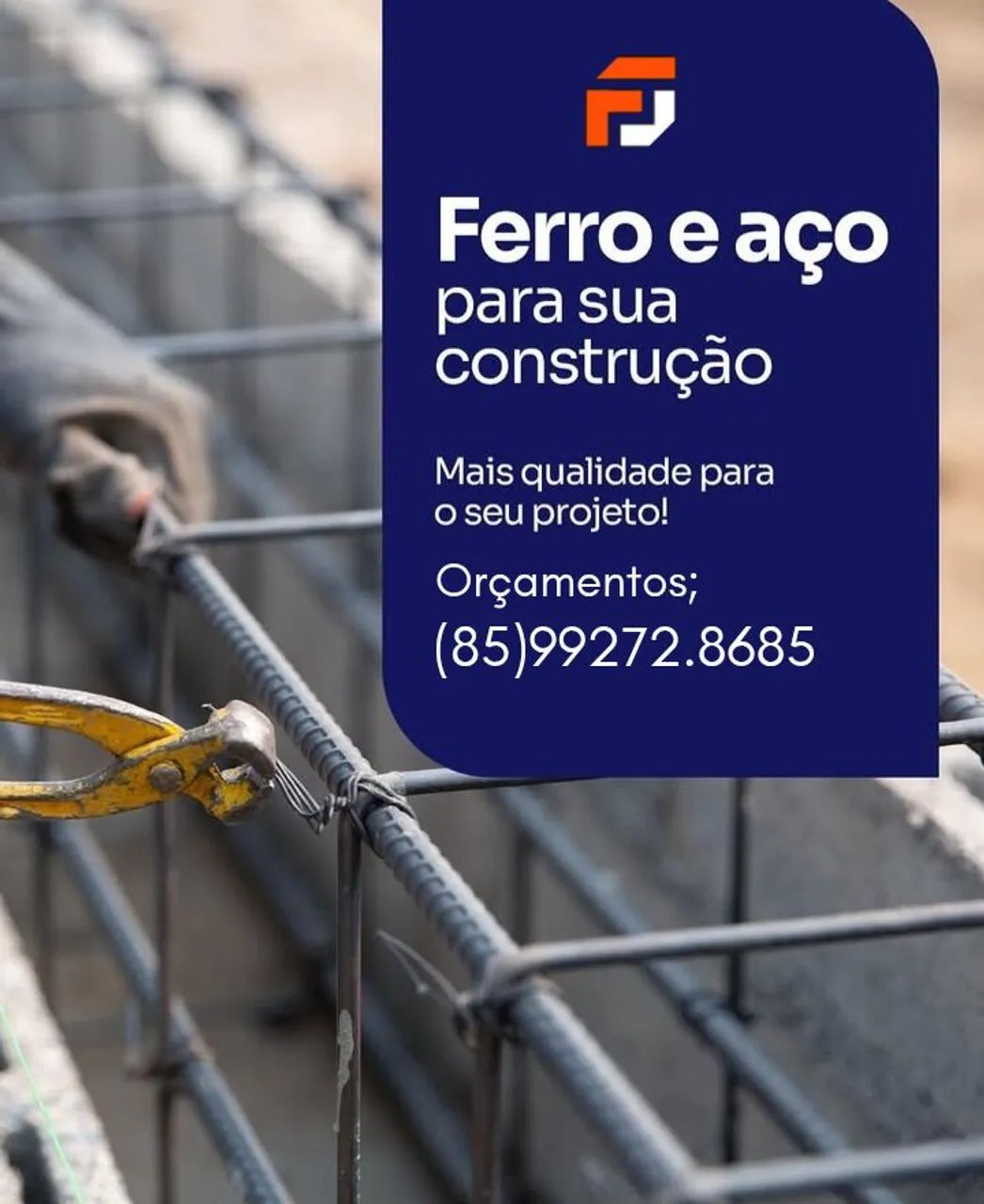 Ferro e aço para sua construção