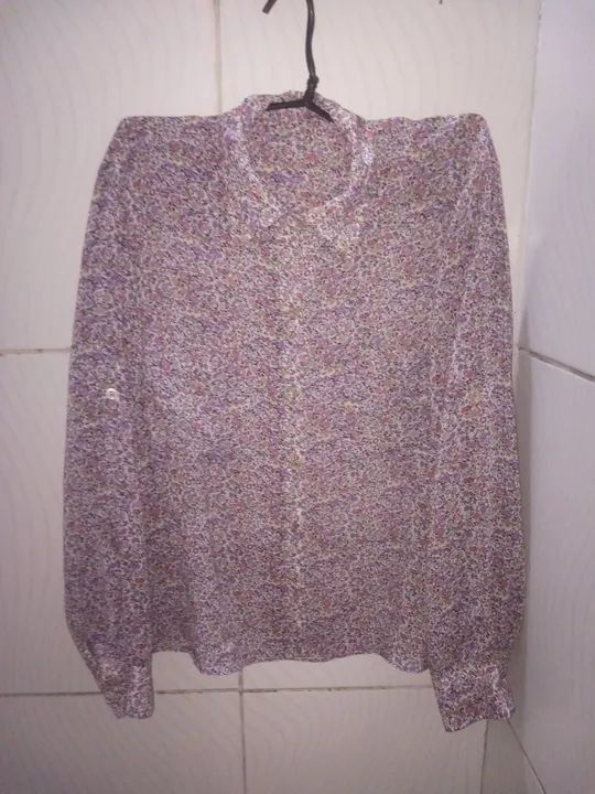 Camisa Social Mangas Longas Feminino G - Foto 3