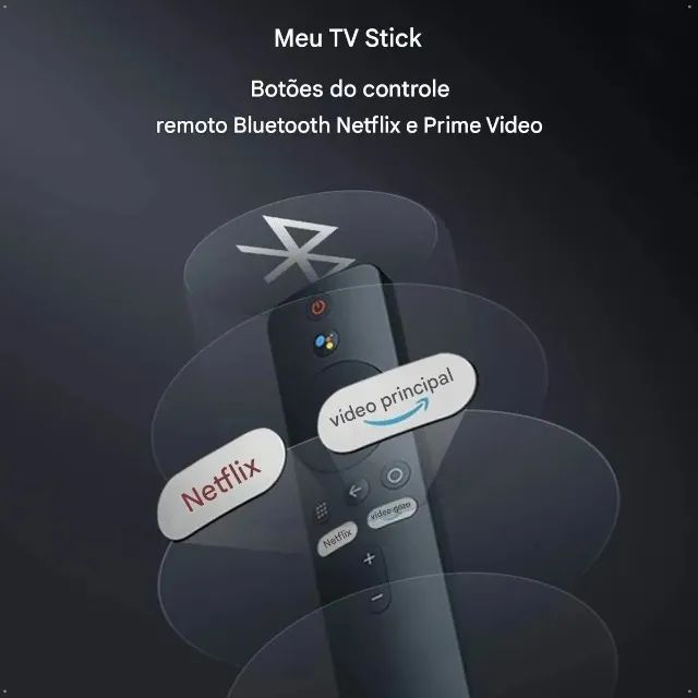 Xiaomi Mi Tv Stick Televisão Full Hd 8gb Controle Por Voz - Loja Coimbra Computadores - Foto 6