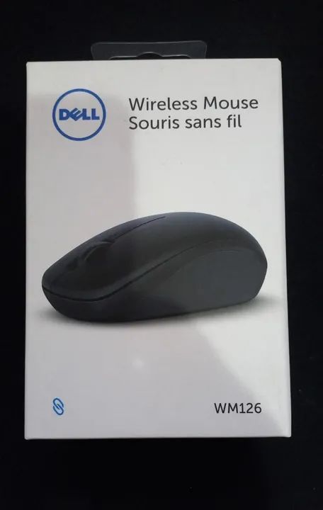Mouse Sem Fio Dell, Wirelles, 1000 DPI, 3 Botões, Preto - WM126