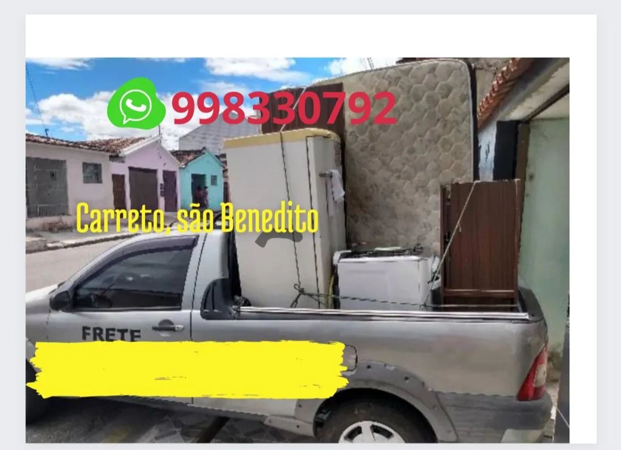 Carreto, frete são Benedito 