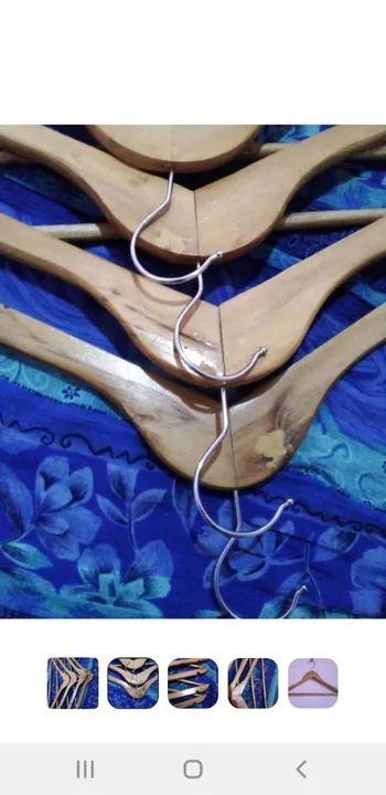 Cabide de madeira para roupas - Foto 3