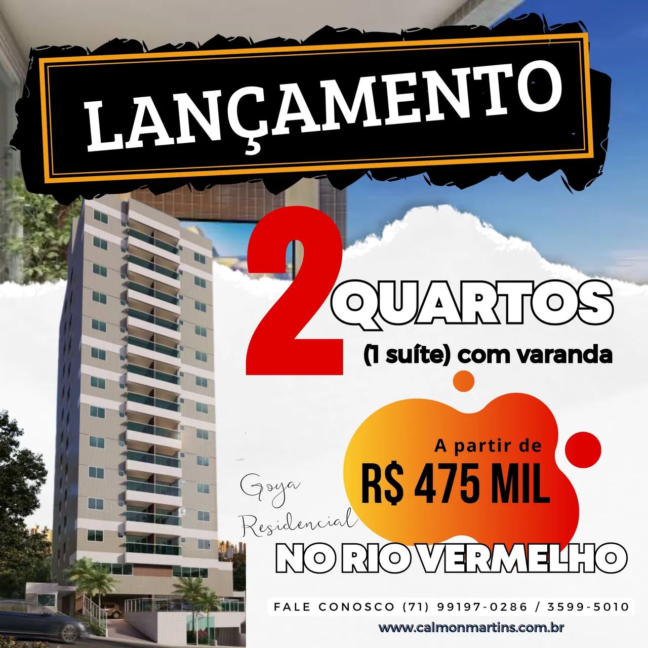 LANÇAMENTO APARTAMENTO 57m² 2 QUARTOS 1 SUÍTE VARANDA GARAGEM INFRA VENDE RIO VERMELHO