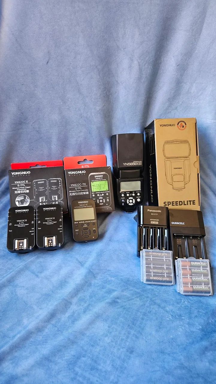 Kit Profissional de Iluminação Fotográfica - Completo e Impecável!