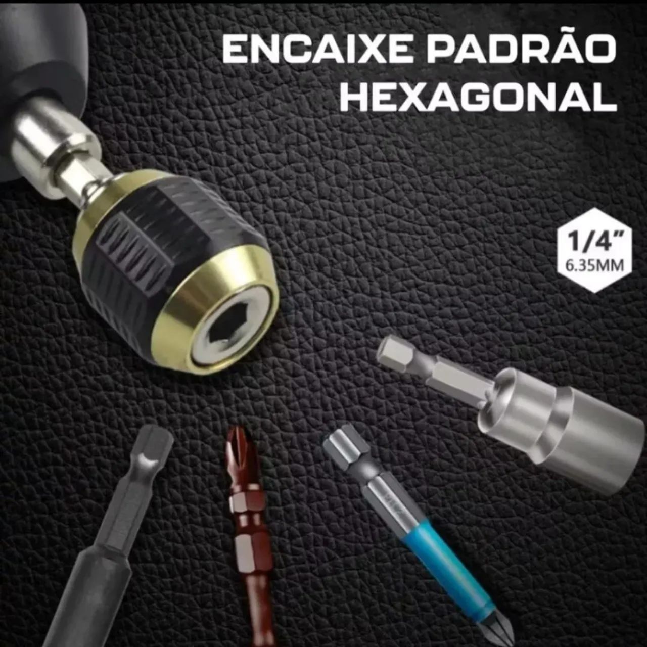 Adaptador de Mandril para Furadeira 6,35mm - 1/4 Pol - Foto 4