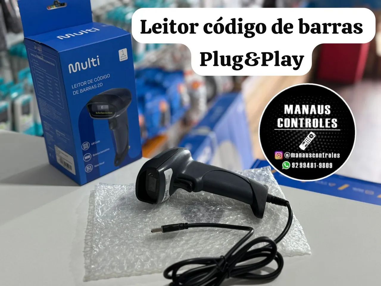 Leitor de código de barras 2D GA 217 ( Qualidade máxima )