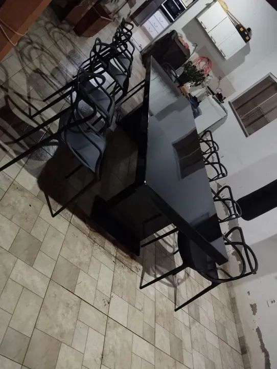 **Arte e Funcionalidade: Móveis de Ardósia Preto Raro para Sua Decoração!"** - Foto 6