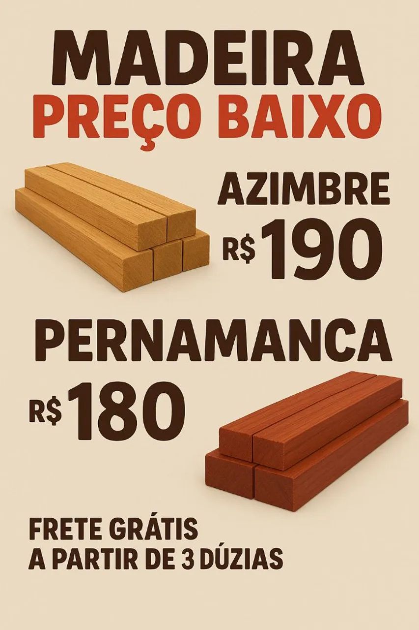 MADEIRA BOA COM FRETE GRATIS APARTIR DE DUAS DUZIAS