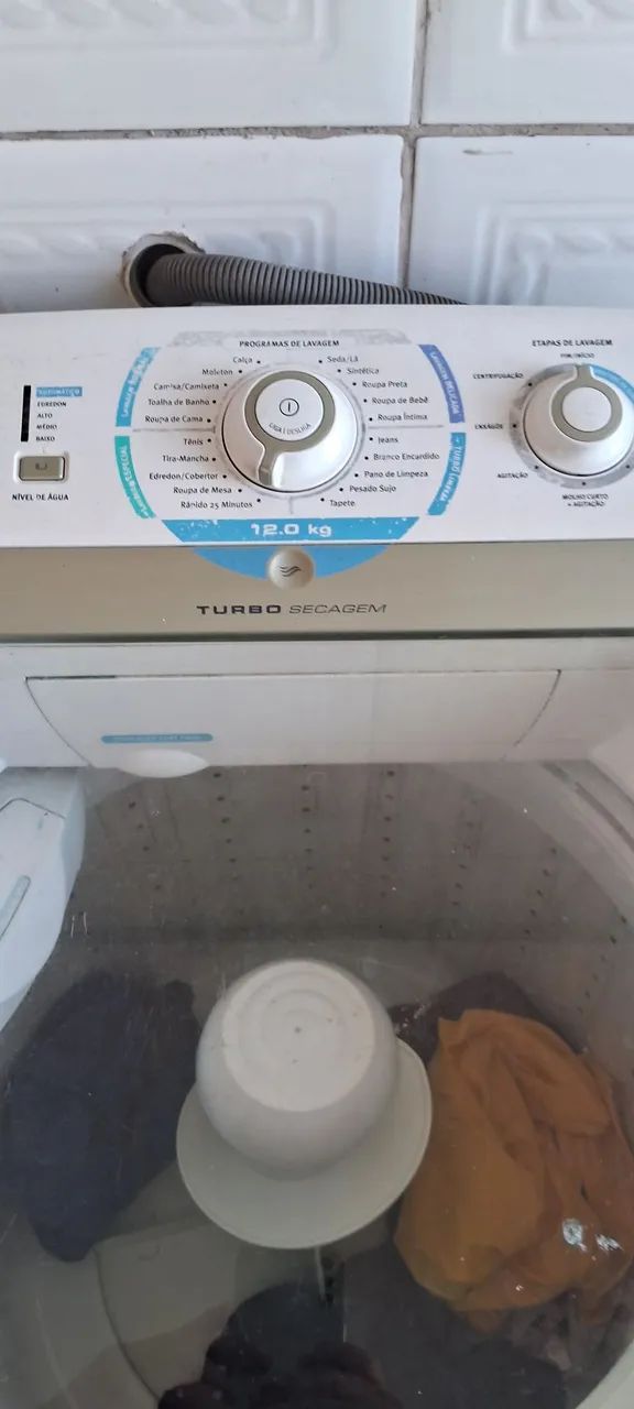 Máquina de Lavar Roupa Electrolux 12kg Turbo Secagem - Foto 2