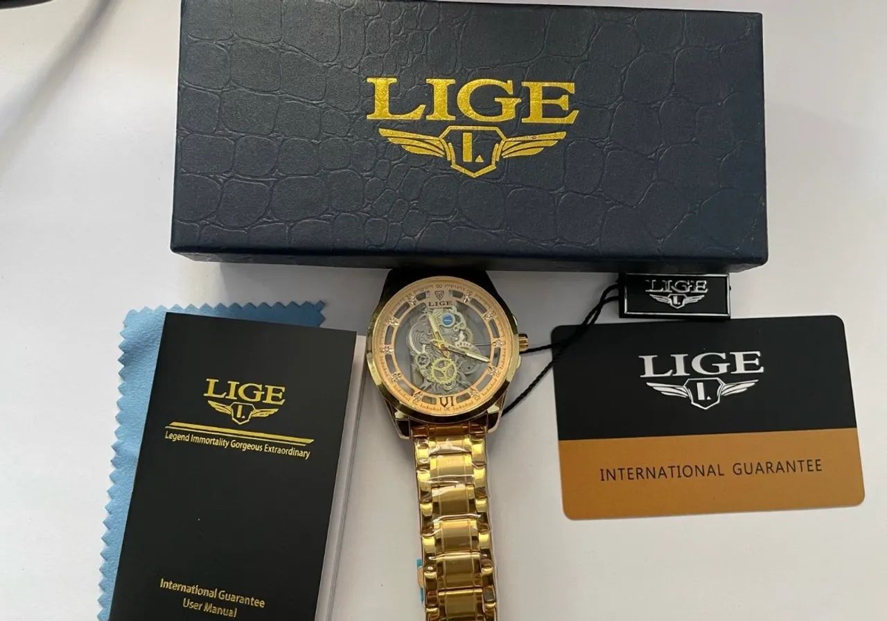 Relógio lige dourado  - Foto 3