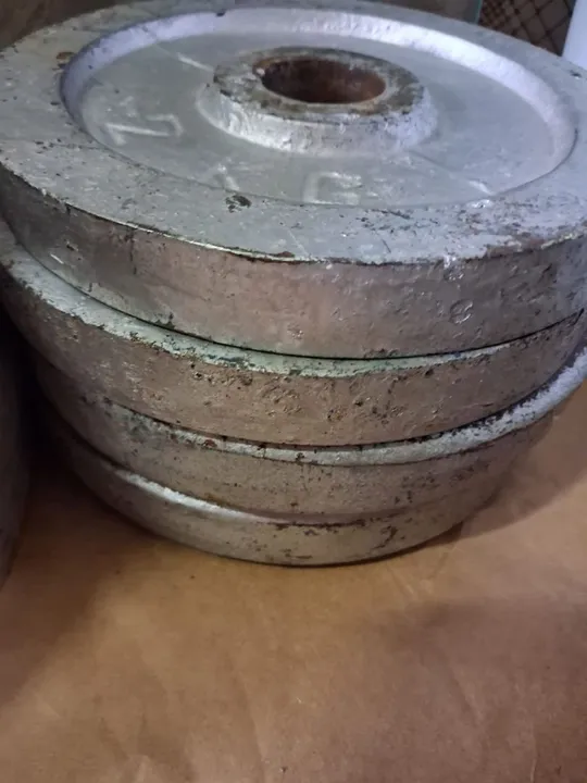 Conjunto de barras e de anilhas