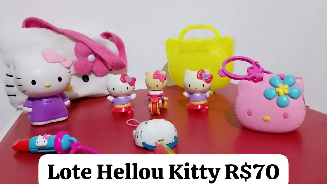 Lote Hello Kitty - 7 Peças