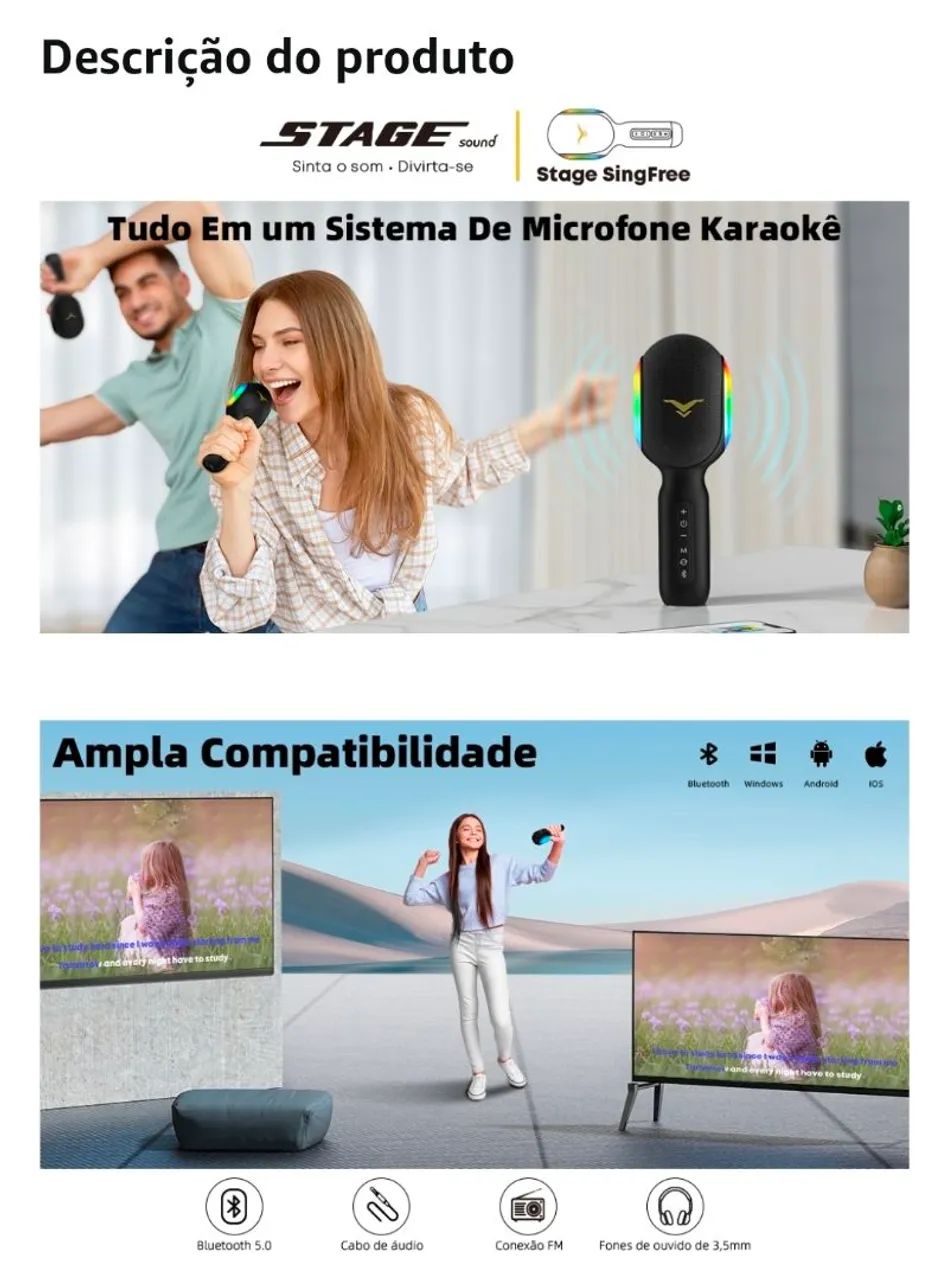 Microfone Stage Singfree - Foto 5