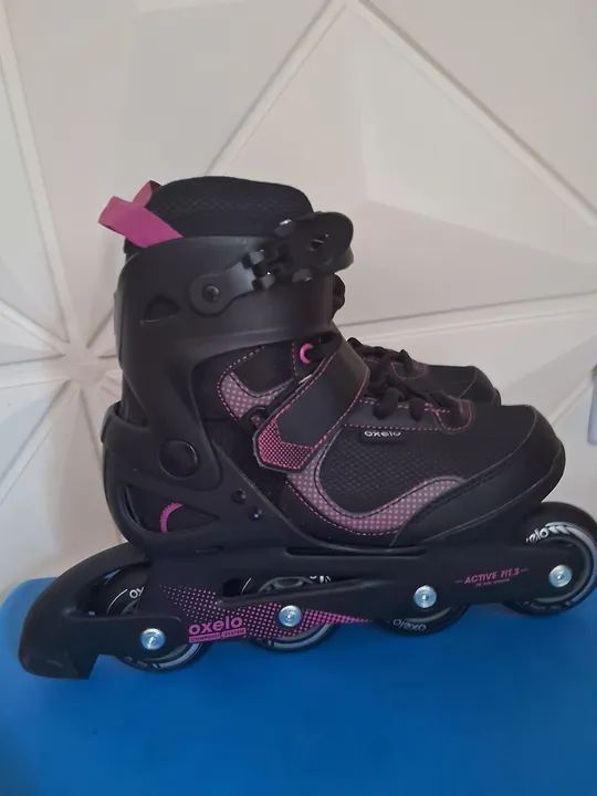 Patins oxelo n33/34,aceito cartão  - Foto 2