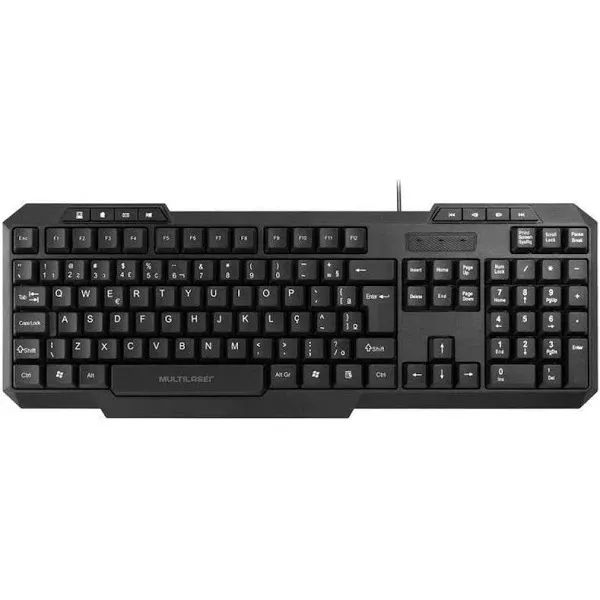 TECLADO TECLA CHOCO C FIO MULTIMIDIA USB