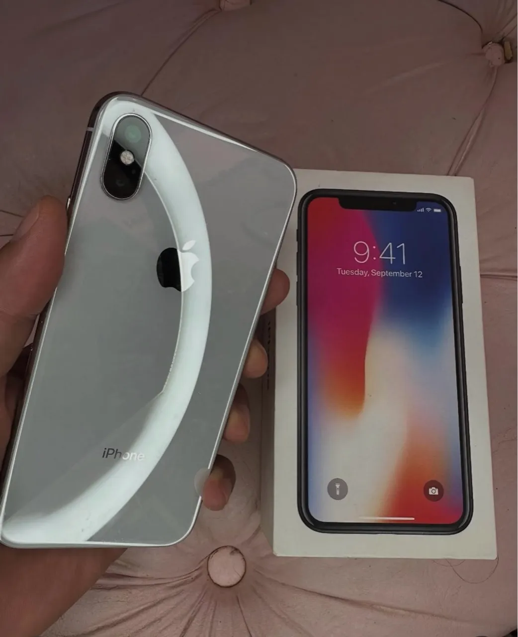 iPhone X 64gb branco muito novo
