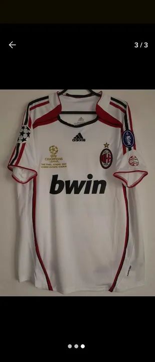 Camisa Milan Final Champions 2007 #22 Kaká Autografada Certificada - Foto 2