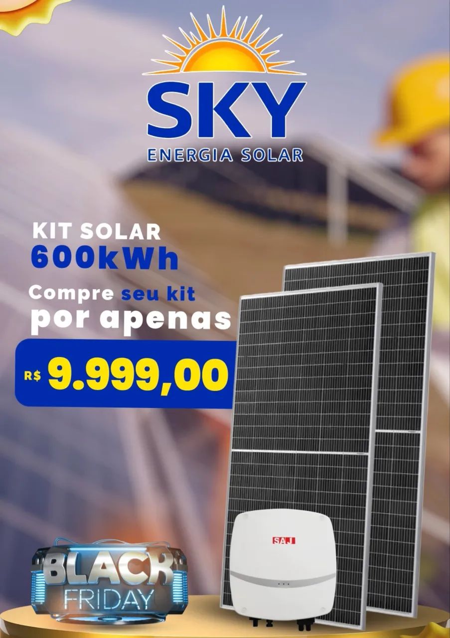 Energia Solar -  Kit Geração 668 kWh/mês SAJ 