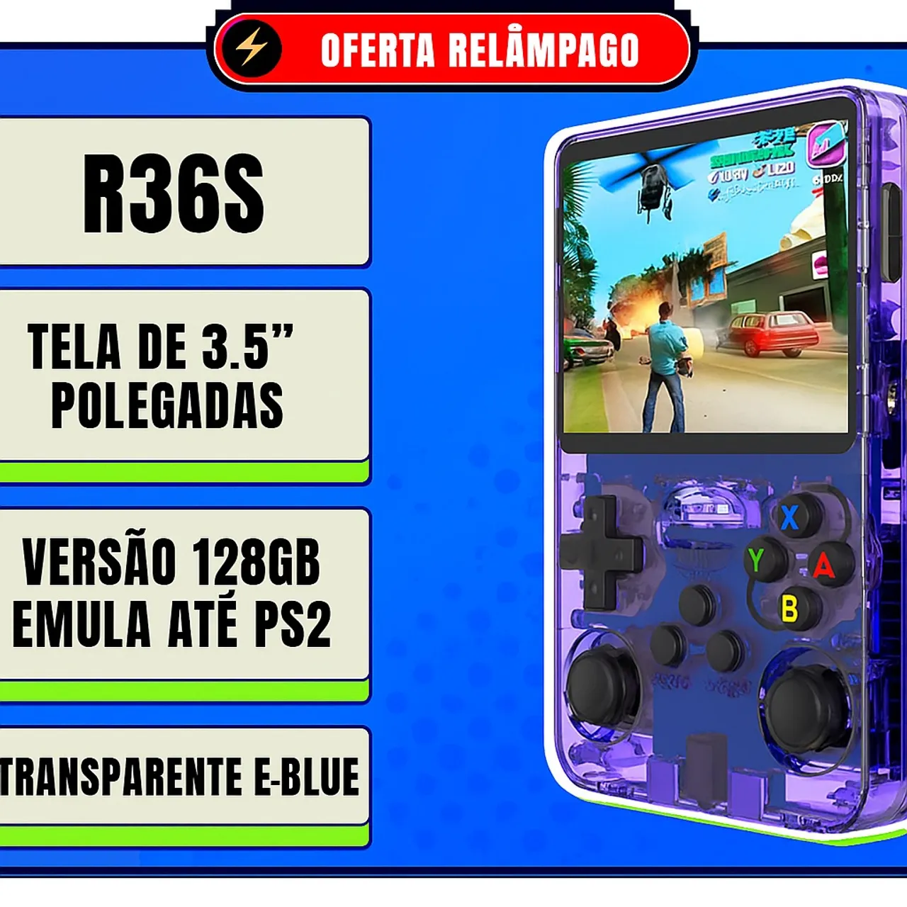 Console Portátil até 128GB* - LACRADO e ENTREGA GRÁTIS