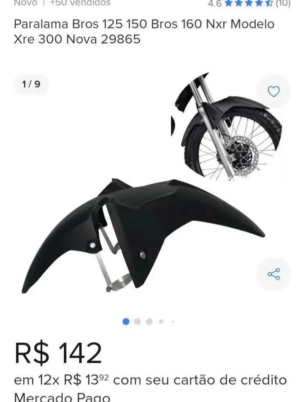 Paralama dianteiro para Bros todos os anos  - Foto 4