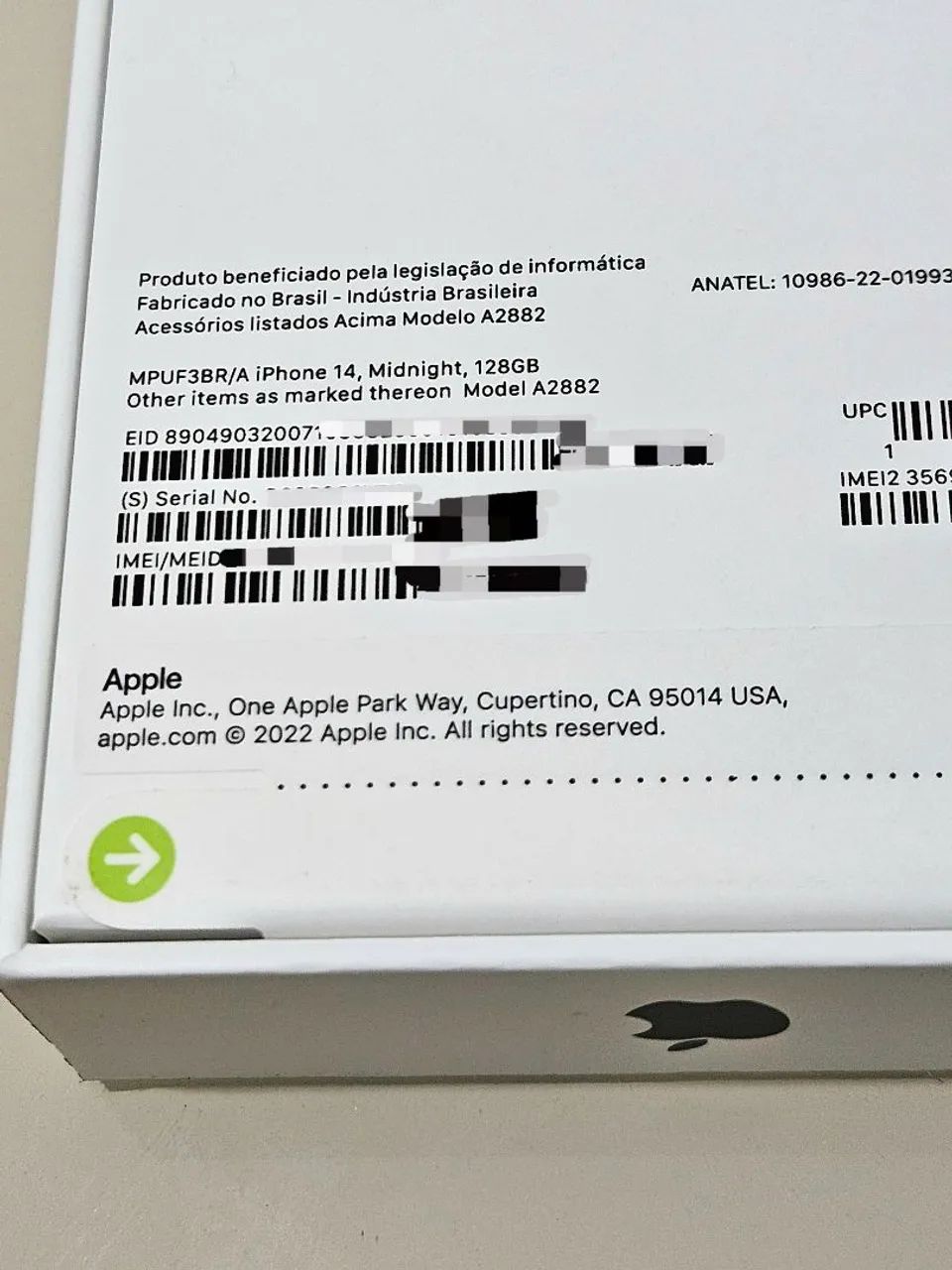 iPhone 14 128GB Preto + carregador 20W Apple - Foto 2