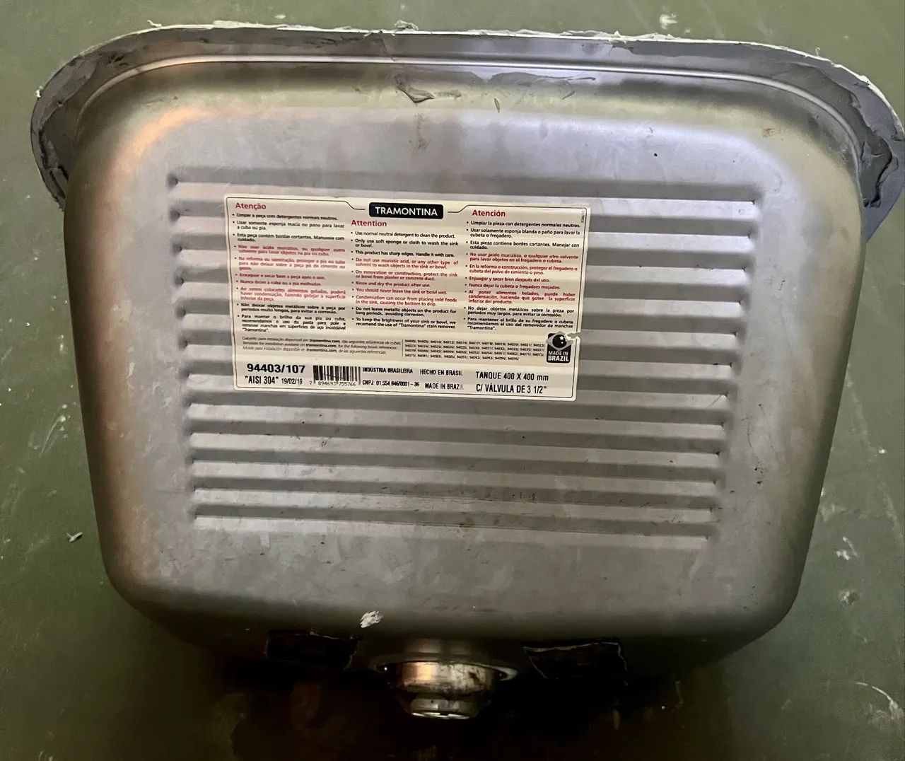 Cuba Tanque aço Inox  - Foto 2