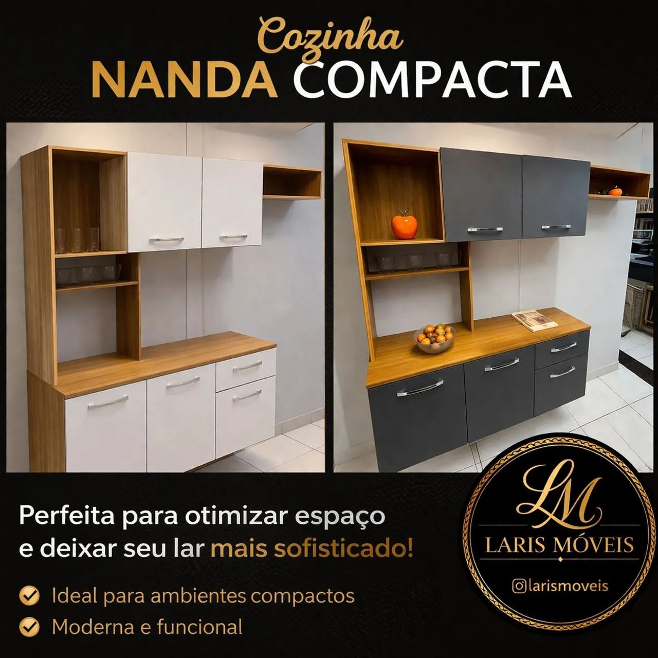 Cozinha Compacta Nanda a pronta entrega  - Foto 3
