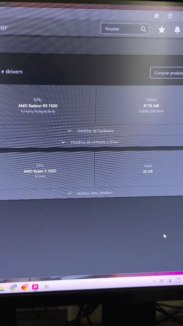 Pc Gamer - R5500/32GB/RX7600 - Foto 4
