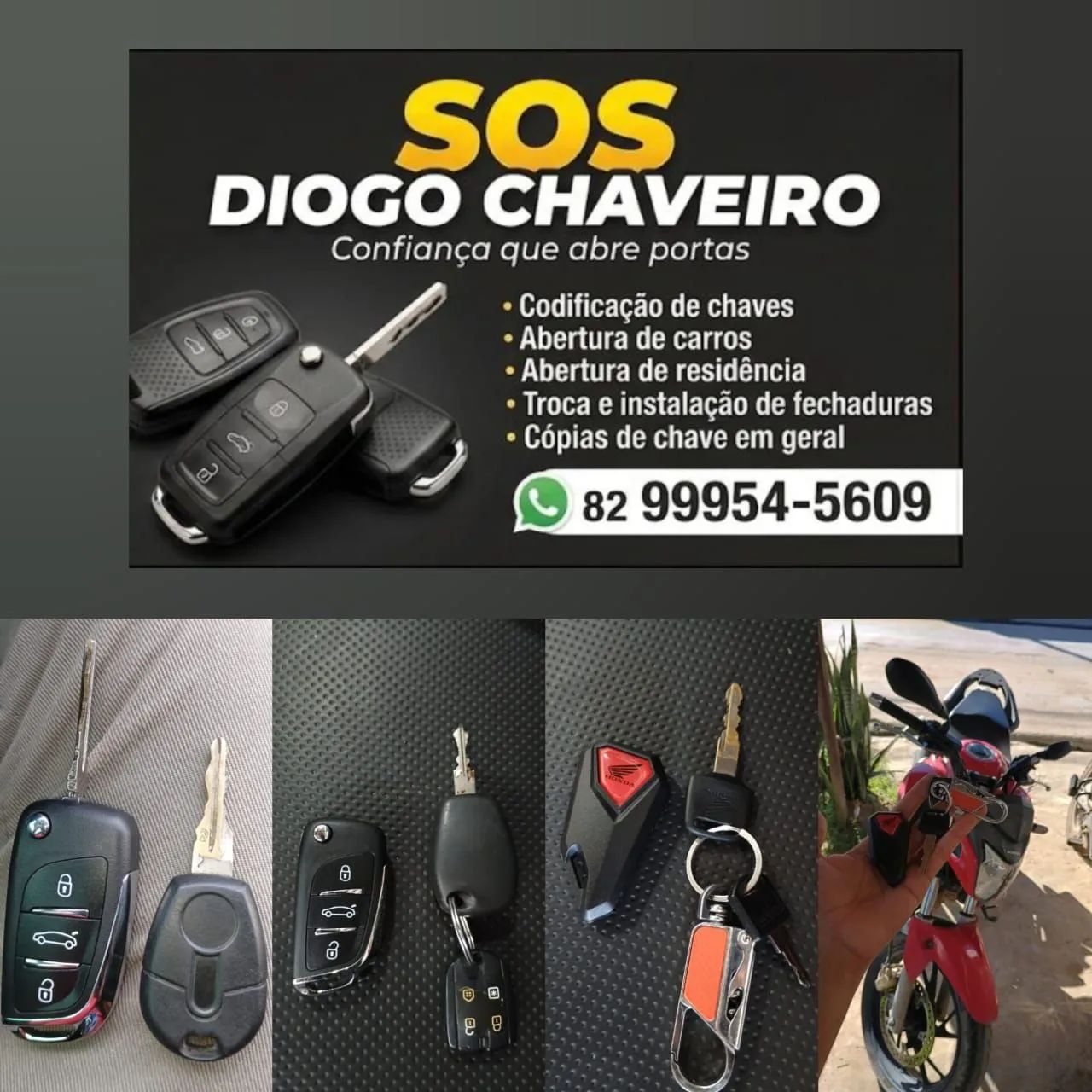 Chaveiro / chaves codificadas etc...