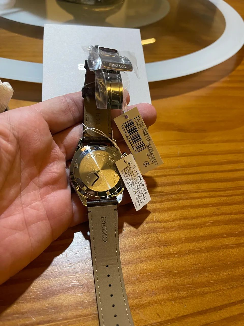 Seiko novo com pulseira em couro - Foto 2