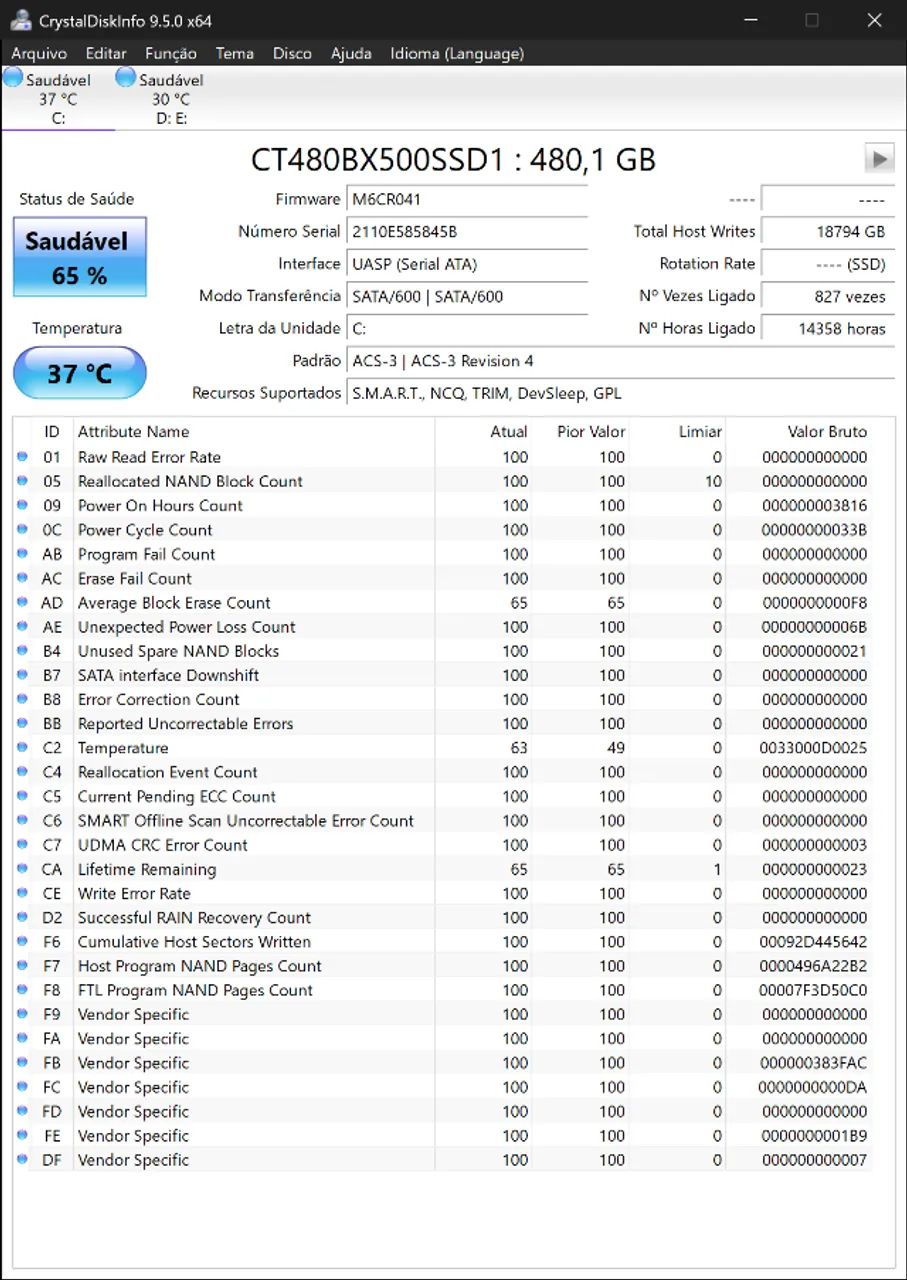 SSD 480GB Crucial WD Kingston com Windows! metro marechal lige * - Foto 2