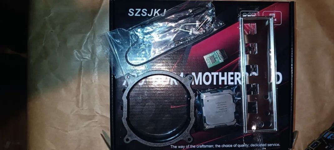 Kit Xeon X99 SZSJKJ XD4+Xeon 2680 V4+Módulo TPM 2.0 MSI+16GB Ram