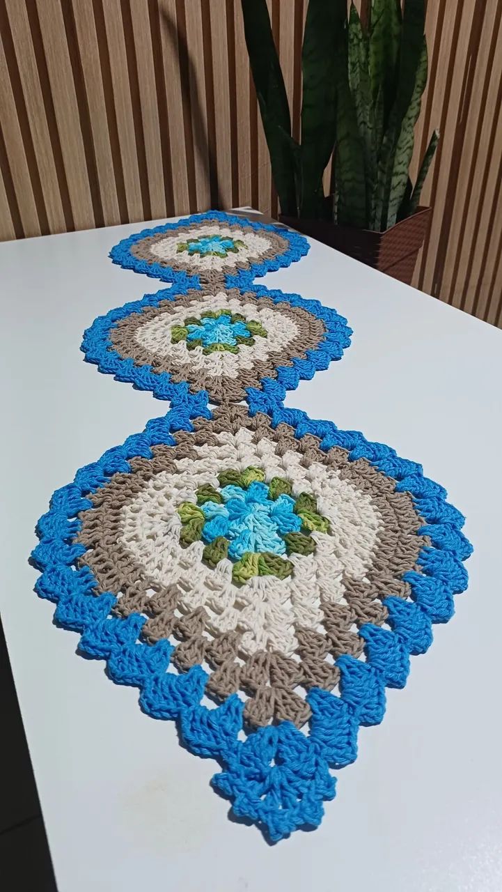 Croche Trilho de mesa  - Foto 4