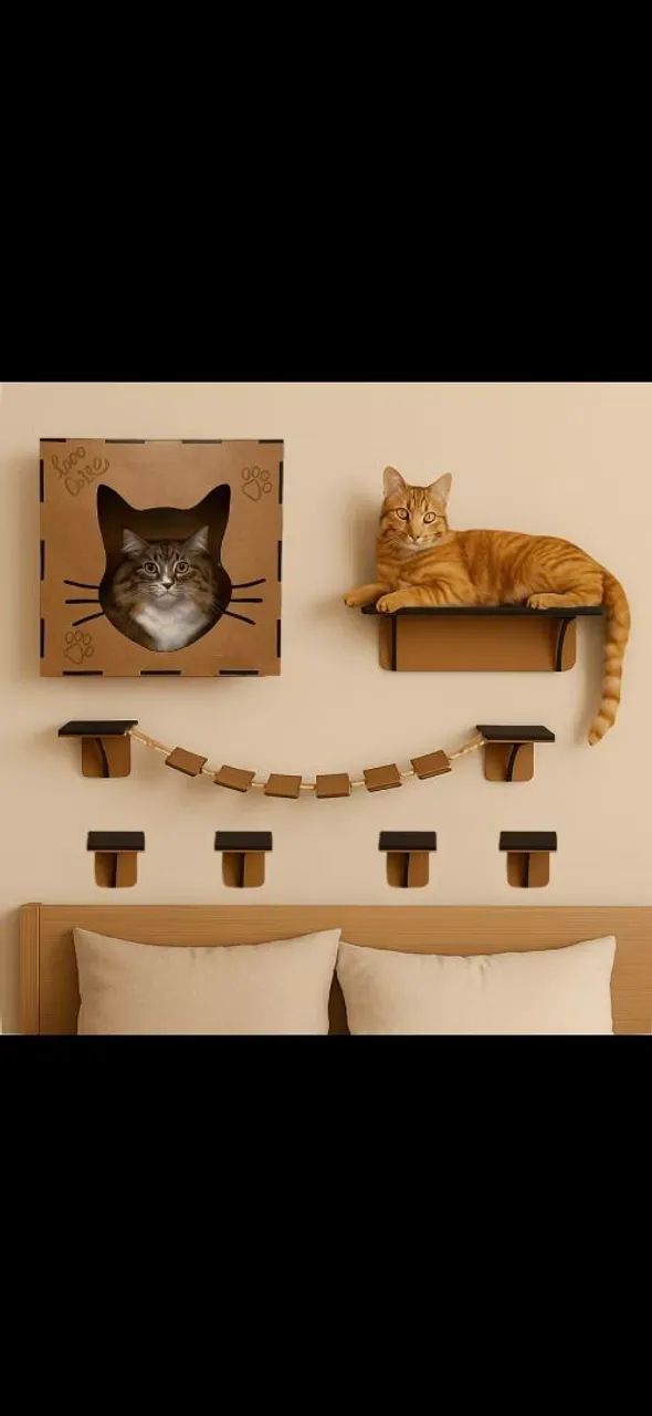 Playground para gatos. Kit completo.