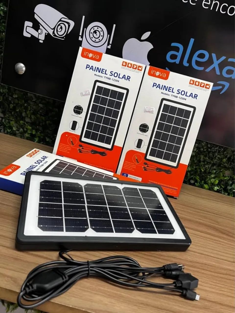 Painel Solar para Carregamentos de Eletrônicos Via USB