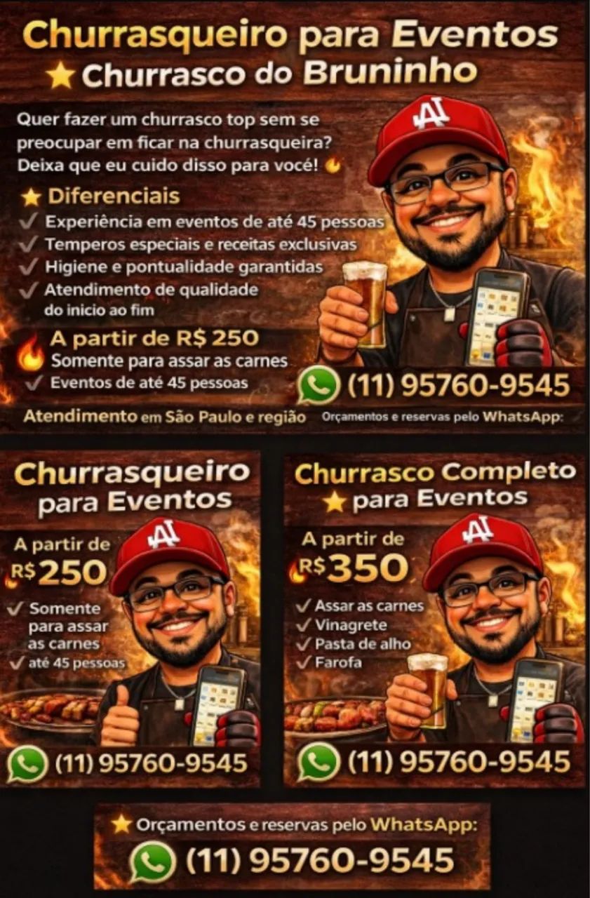 Churrasqueiro para Eventos - Churrasco do Bruninho - Foto 3