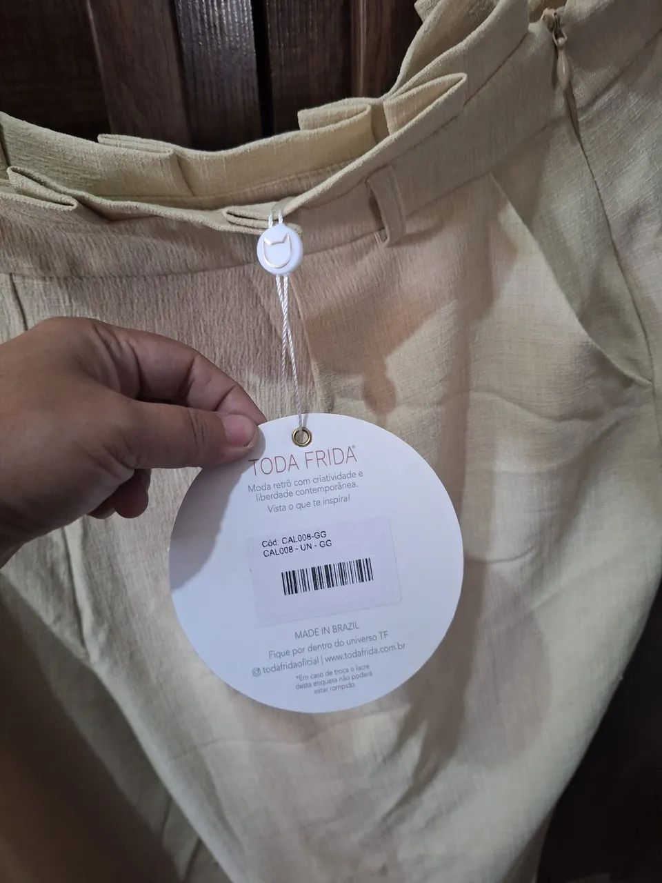 Calça clara toda frida - Foto 4