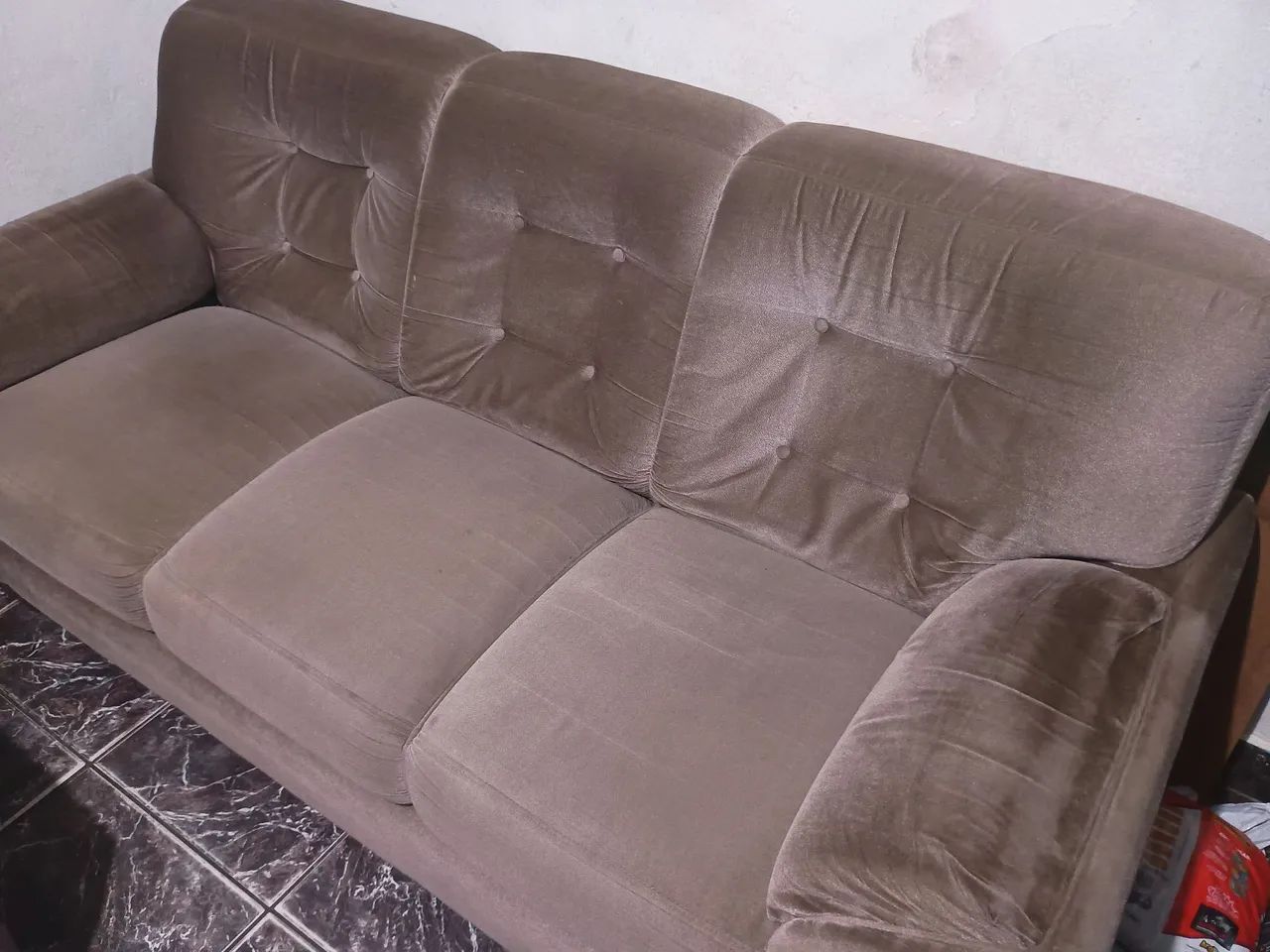 Jogo de Sofá Simples Sem Avarias - Tatuí  - Foto 3