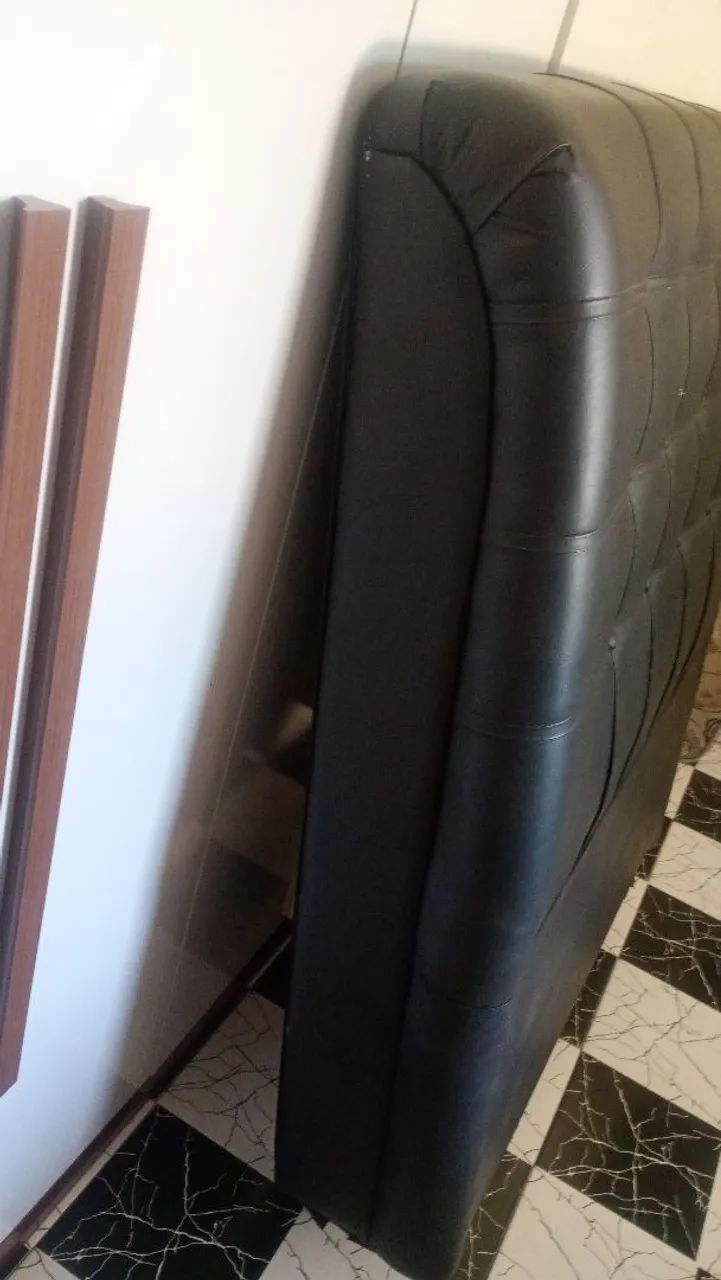 Cabeceira de solteiro preta  - Foto 2
