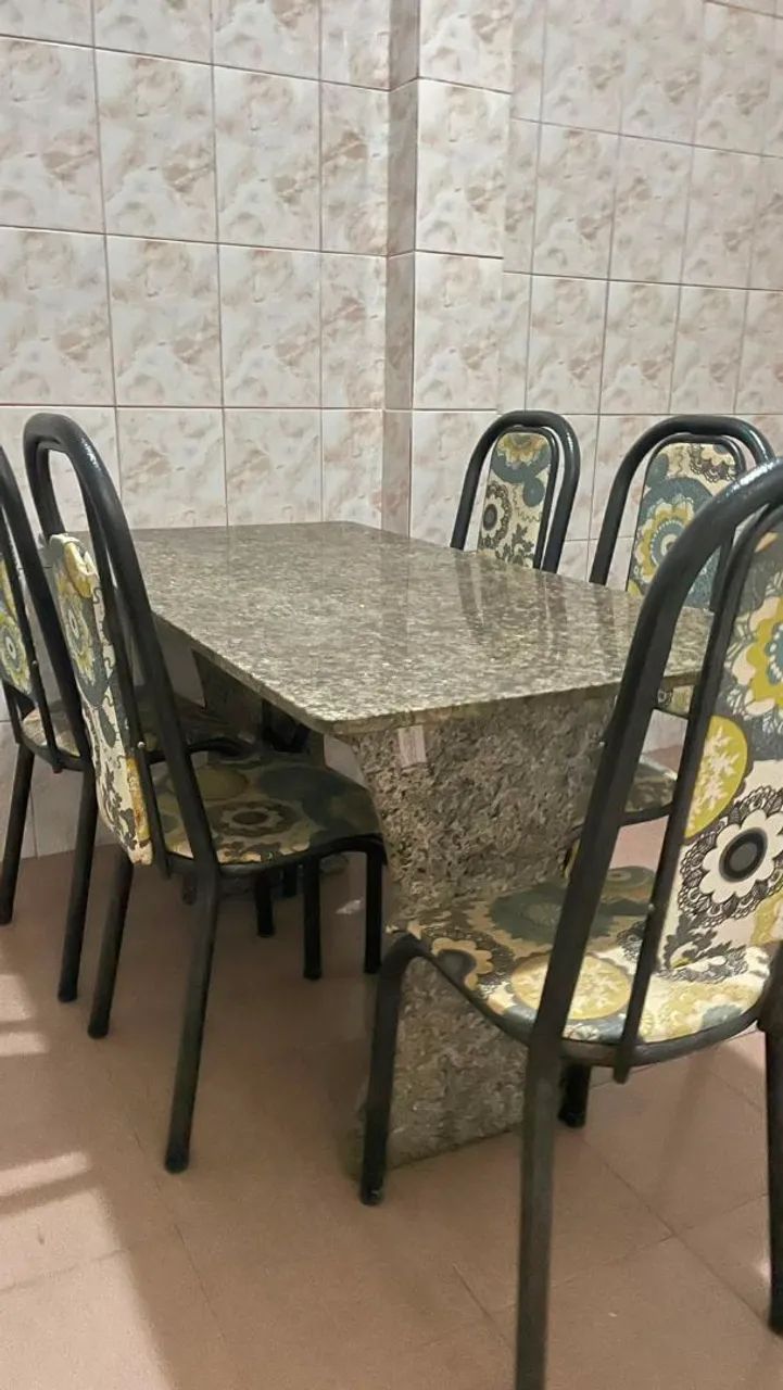 Mesa de jantar 6 lugares mármore  - Foto 3