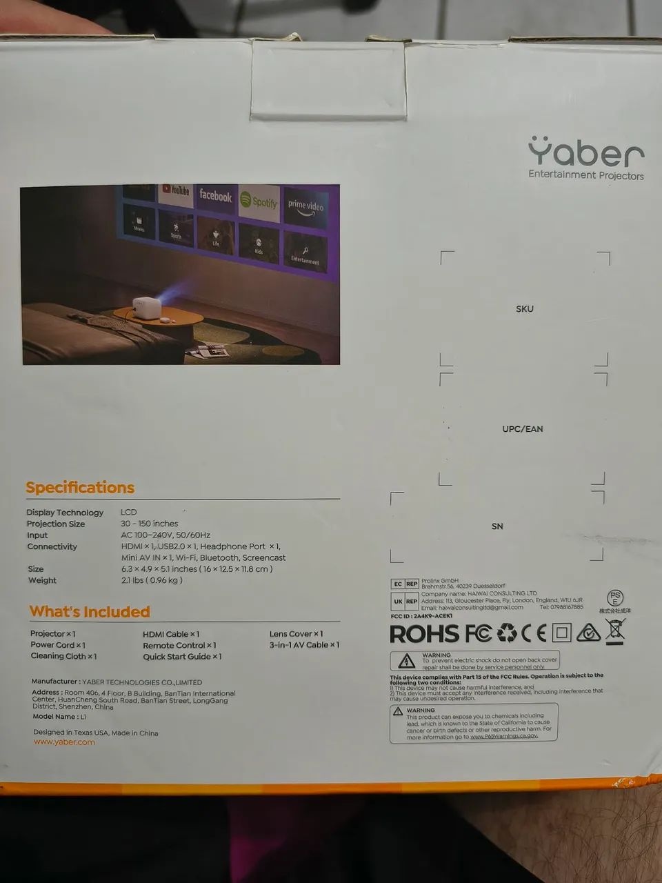 YABER L1 PROJETOR - Foto 3