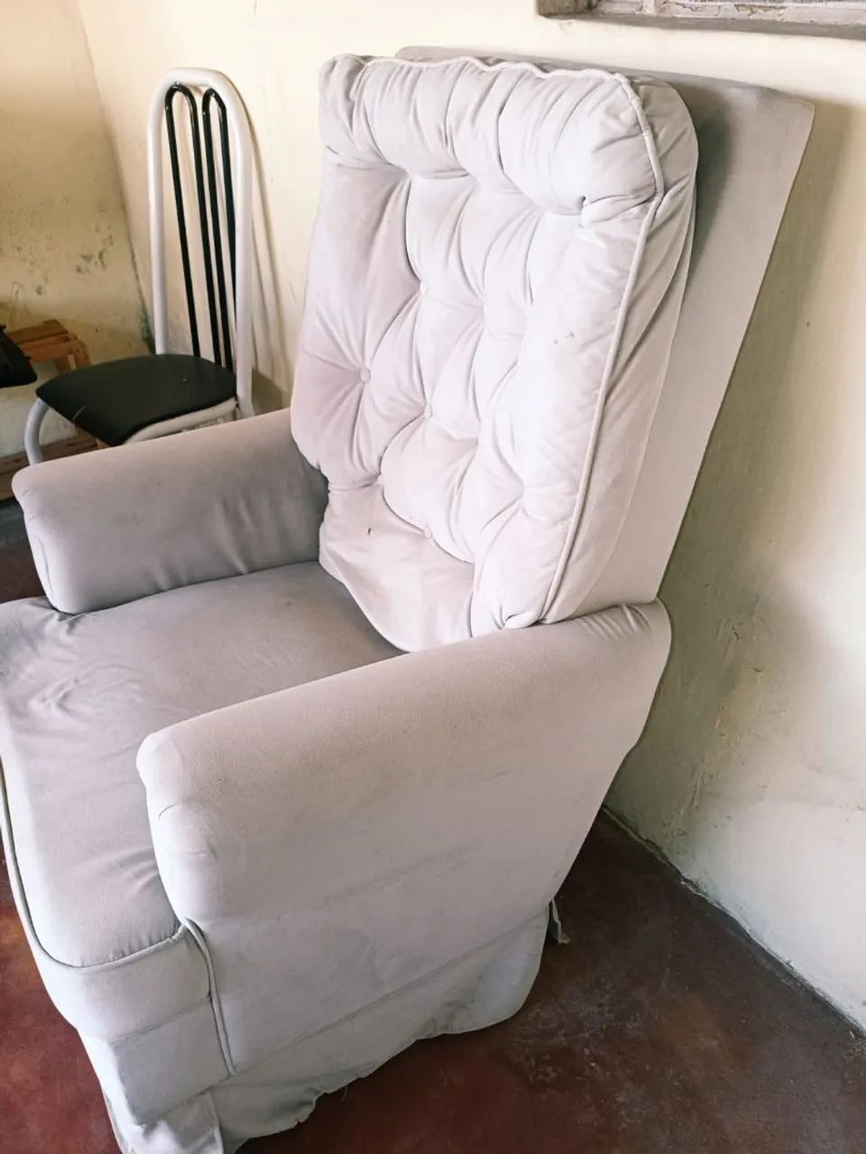 Poltrona de balanço em tecido