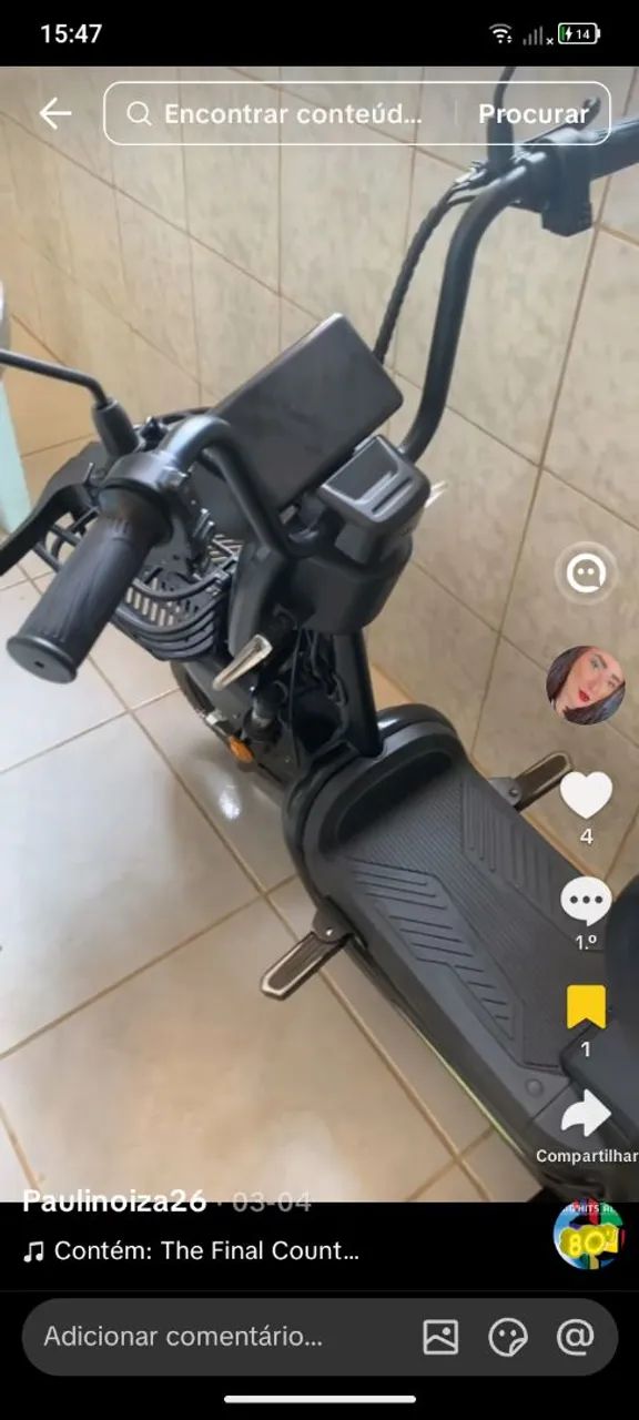 Scooter elétrica 600 w 