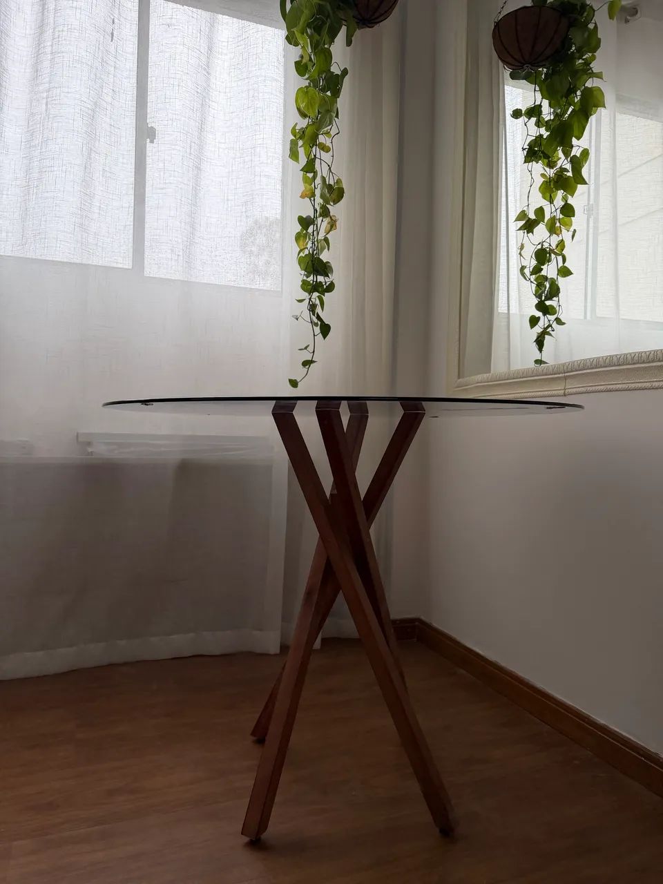 Mesa de vidro temperado fume - Foto 3