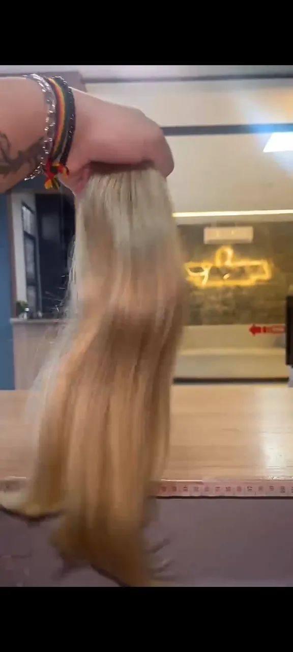 Cabelo humano para penteado 