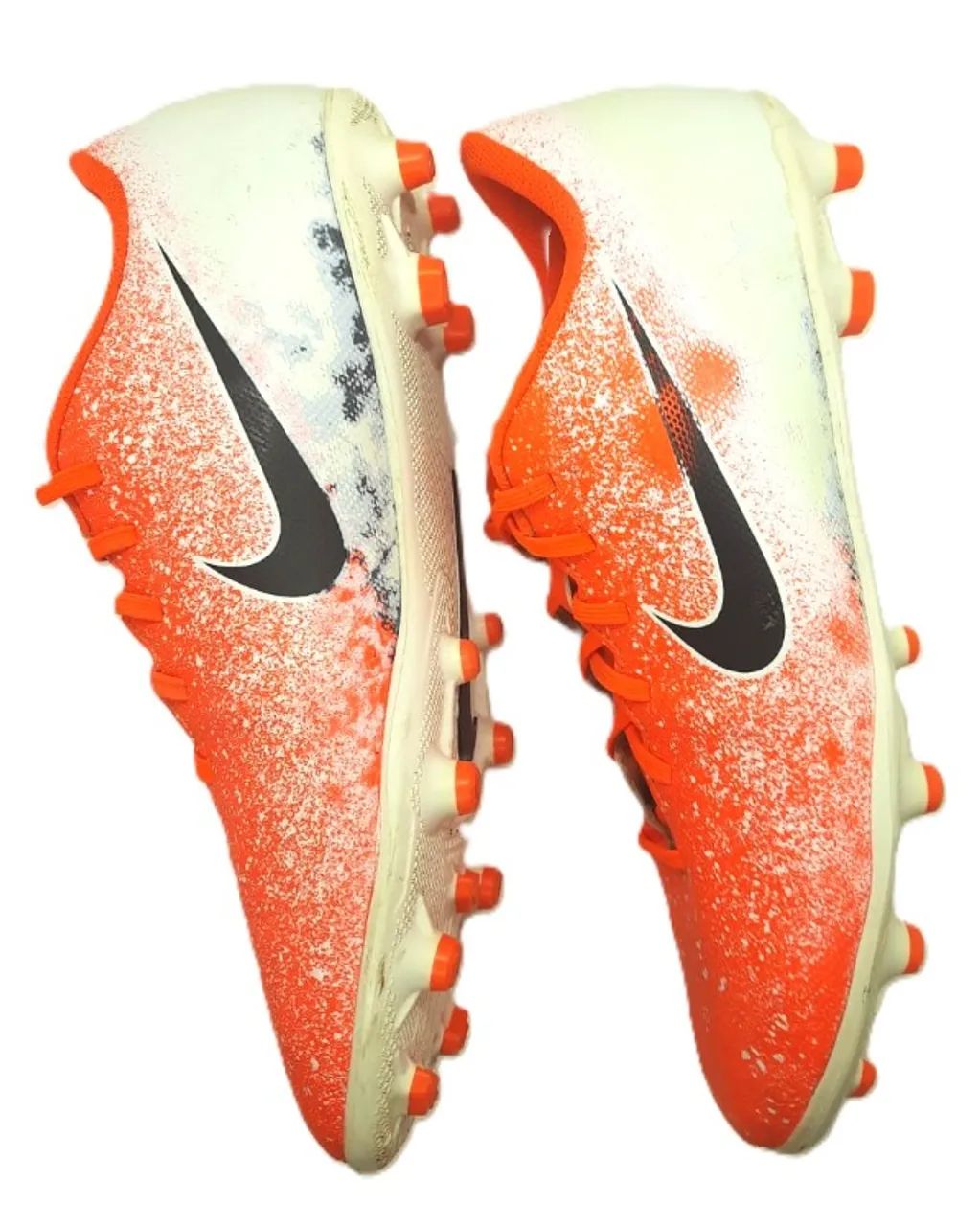 Oferta. Chuteira Campo Nike Mercurial Vapor 12 Club Laranja/branco