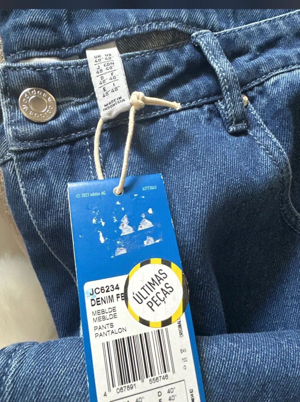 Calça jeans Adidas denim 46